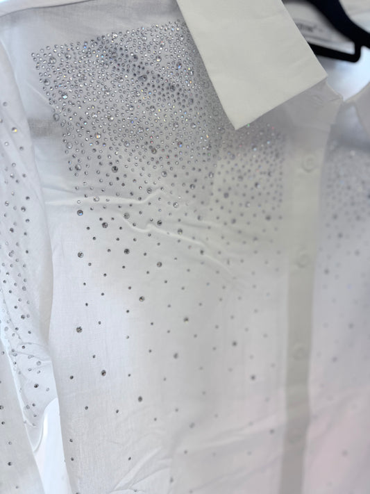 CAMICIA CON STRASS