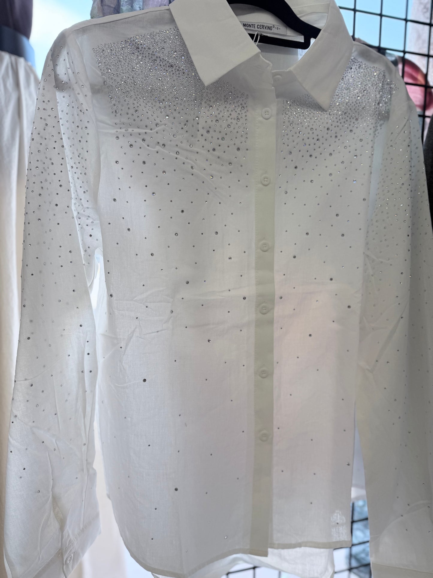 CAMICIA CON STRASS